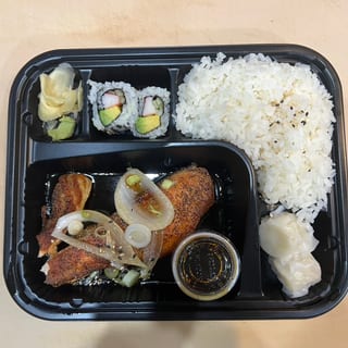 C- Salmon Teriyaki Bento Box