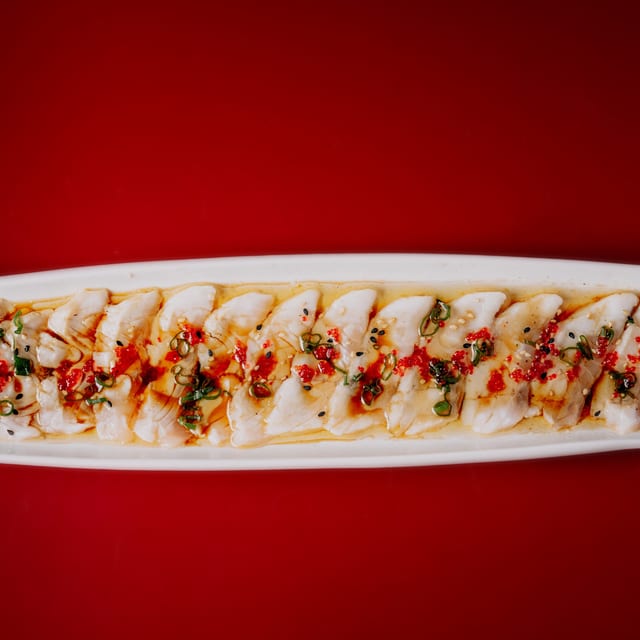 Striped Bass Carpaccio.