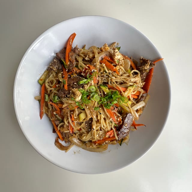 Yaki Soba Noodles Beef.